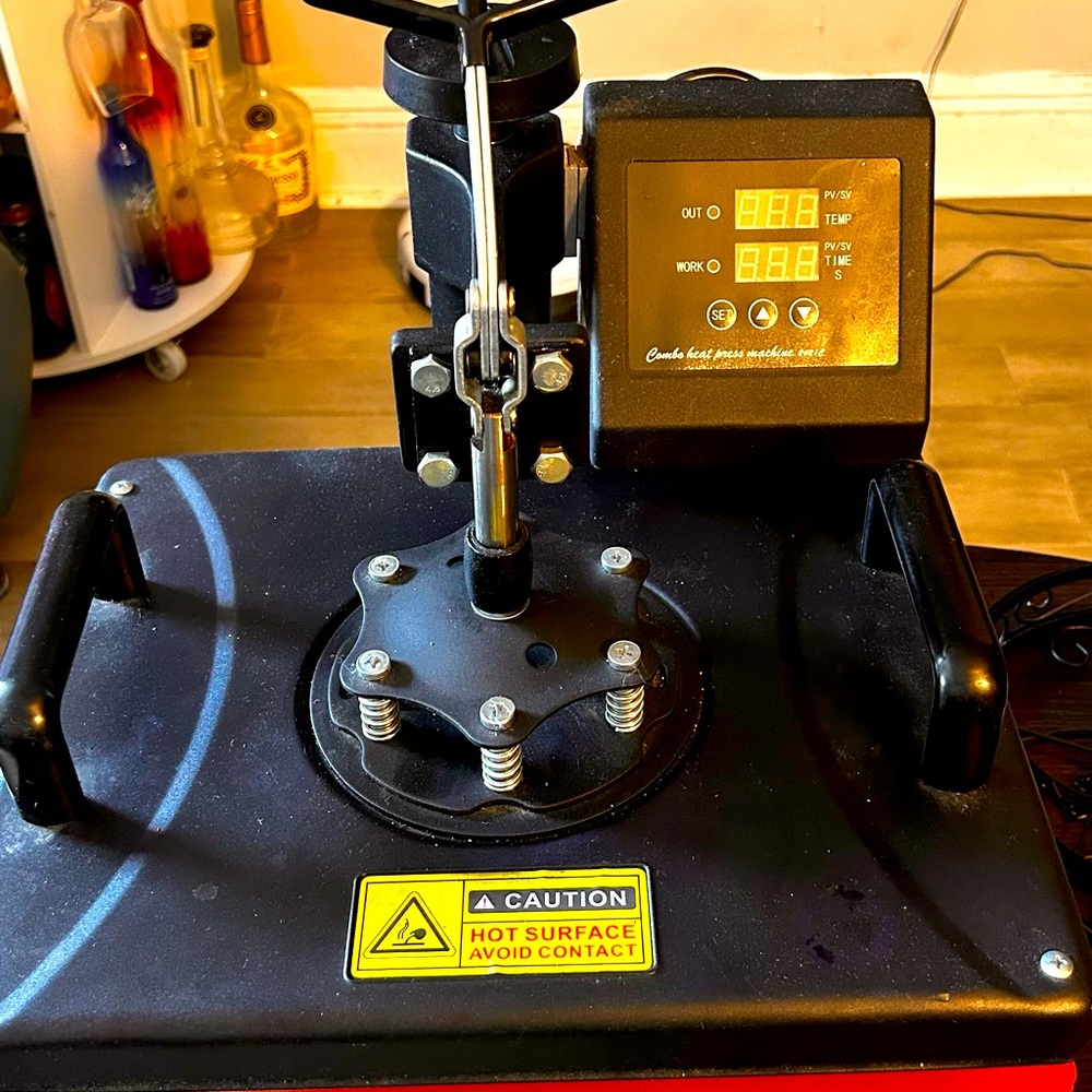 Black Heat Press Machine